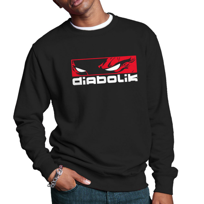 Sweat homme col rond noir Diabolik - Heros (Diabolik)