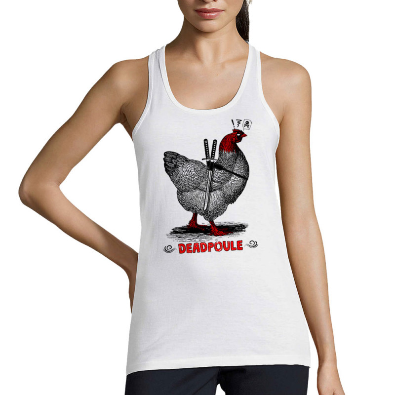 Débardeur femme blanc Deadpoule (Gondrax,Les Bébêtes,Animaux,Humour,Films/Séries)