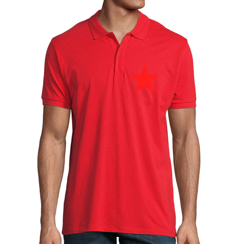 Polo homme coton bio rouge Etoile Rouge (Slogans engagés)