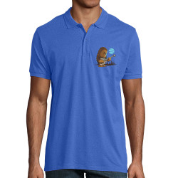Polo homme coton bio bleu royal Chewbacca Blues (Le Duc,Films/Séries,Star Wars)