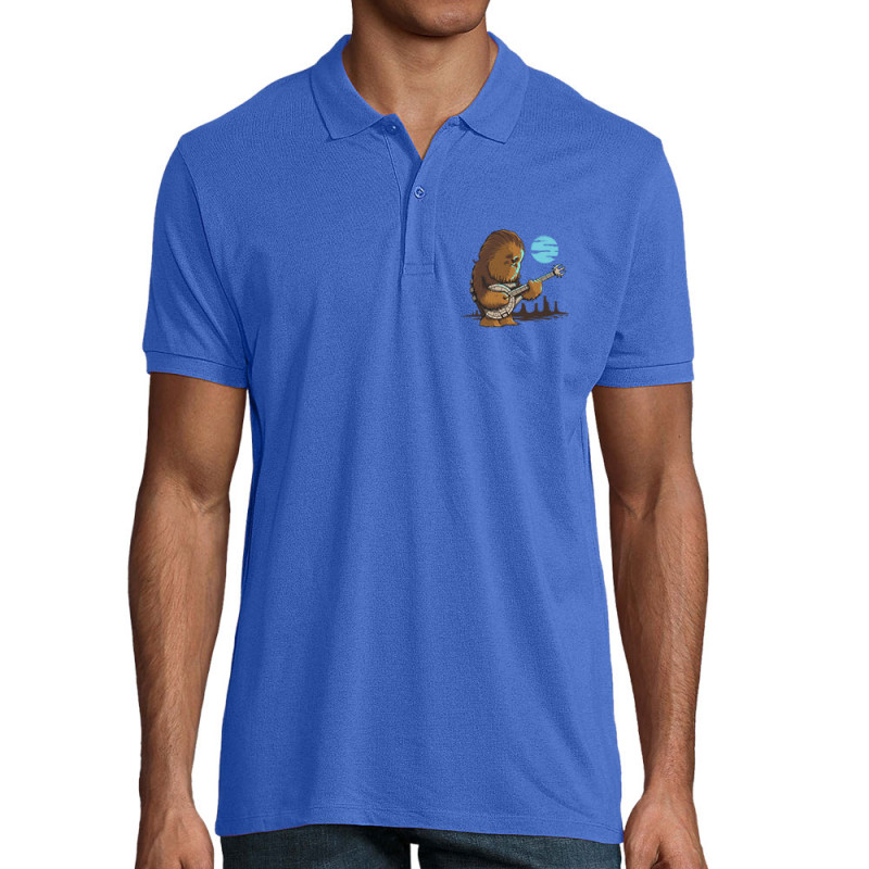 Polo homme coton bio bleu royal Chewbacca Blues (Le Duc,Films/Séries,Star Wars)