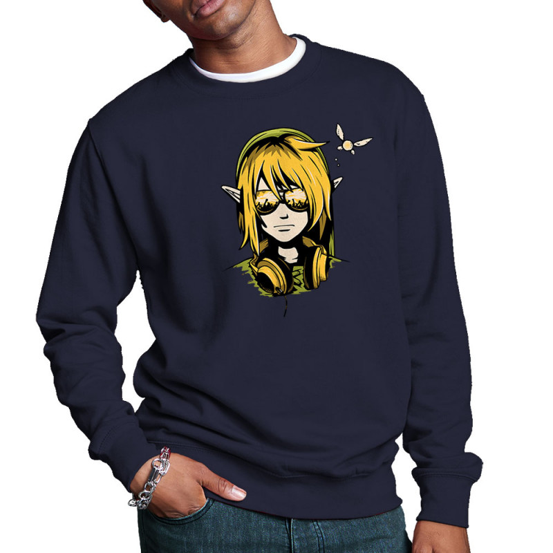 Sweat homme col rond bleu marine Fashion Link (Le Duc,Jeux Vidéo / Geek)