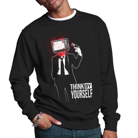 Sweat homme col rond "Think...