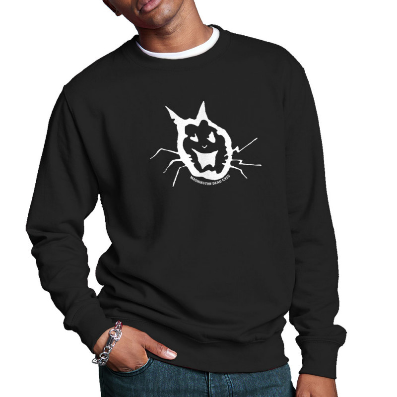 Sweat homme col rond noir Washington Dead Cats - Old School Cat (Washington Dead Cats)