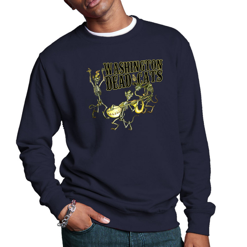 Sweat homme col rond bleu marine Washington Dead Cats - Dead Cats Band (Washington Dead Cats)