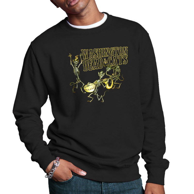 Sweat homme col rond noir Washington Dead Cats - Dead Cats Band (Washington Dead Cats)