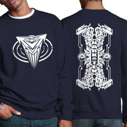 Sweat homme col rond bleu marine Narkotek - Logo (Narkotek)