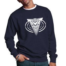 Sweat homme col rond bleu marine Narkotek - Logo (Narkotek)