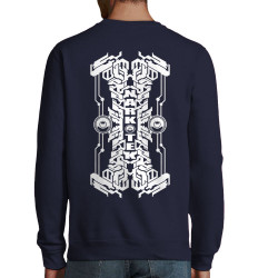 Sweat homme col rond bleu marine Narkotek - Logo (Narkotek)