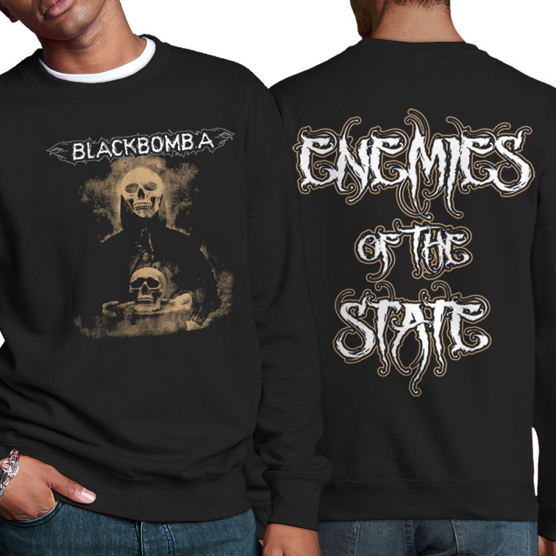 Sweat homme col rond noir Black Bomb A - Enemies Of The State (Black Bomb A)