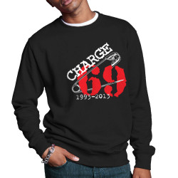 Sweat homme col rond noir Charge 69 - 1993-2013 (Charge 69)