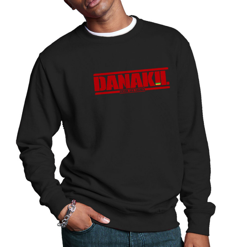 Sweat homme col rond noir Danakil - Entre les lignes (Danakil)