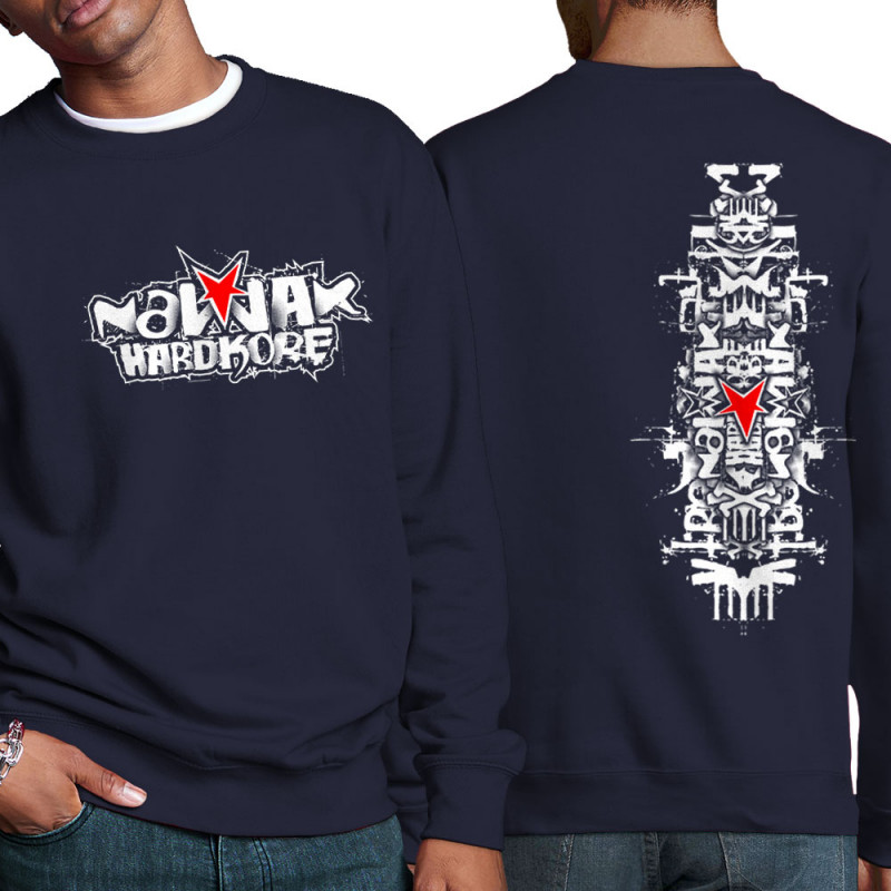 Sweat homme col rond bleu marine Nawak - Totem (Nawak)