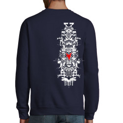 Sweat homme col rond bleu marine Nawak - Totem (Nawak)