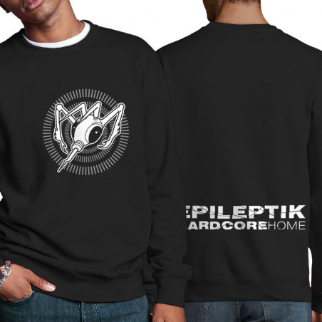Sweat homme col rond noir Epileptik - Circle Hardcore (Epileptik)