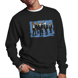 Sweat homme col rond noir Reservoir Dogs (Gondrax,Animaux,Films/Séries,Détournements)