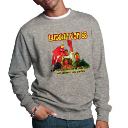 Sweat homme col rond gris chiné Ludwig Von 88 - La révolution (Ludwig Von 88)