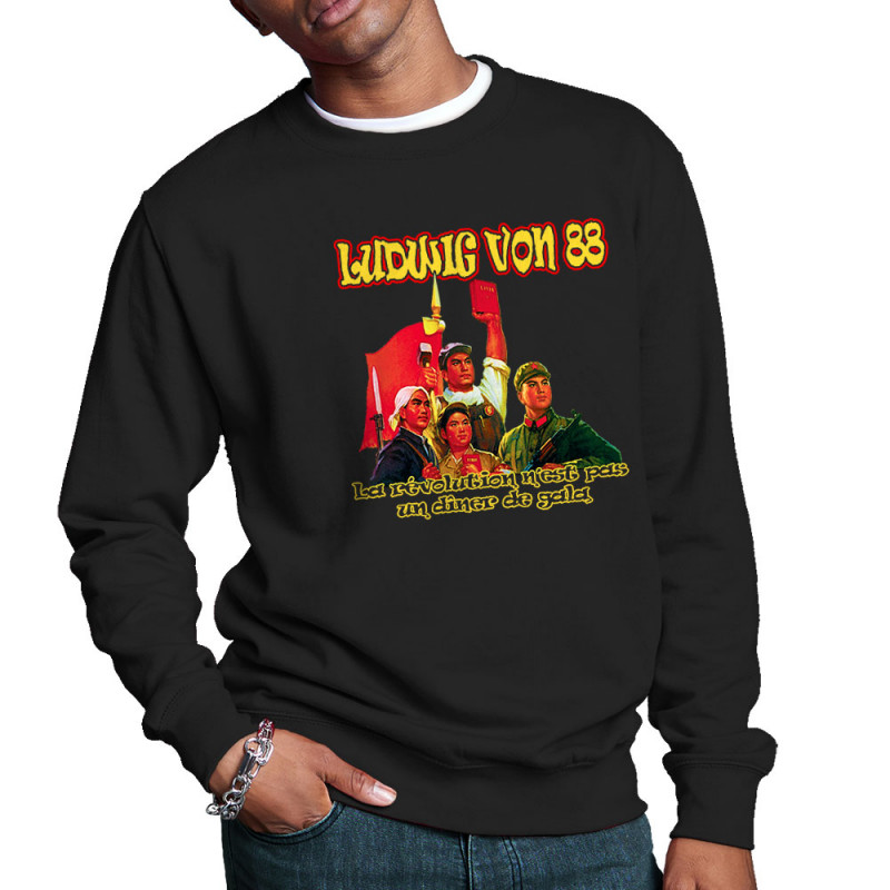 Sweat homme col rond noir Ludwig Von 88 - La révolution (Ludwig Von 88)