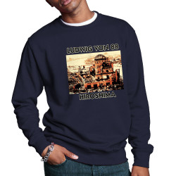 Sweat homme col rond bleu marine Ludwig Von 88 - Hiroshima (Ludwig Von 88)