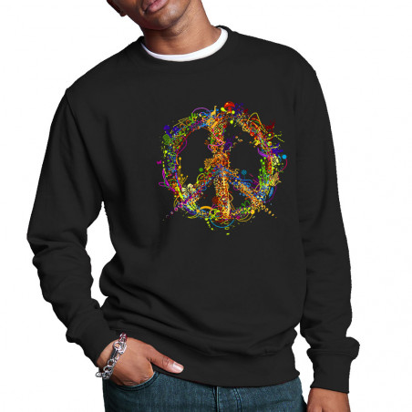 Sweat homme col rond "Peace...
