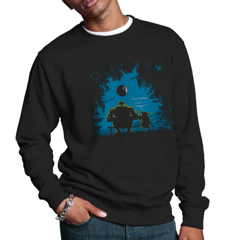 Sweat homme col rond noir Hulk Father (Trabe,Humour,Films/Séries,Star Wars)