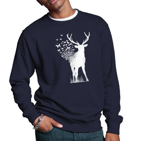 Sweat homme col rond "Deer...