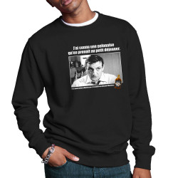 Sweat homme col rond noir Une polonaise (Films/Séries,Les Tontons Flingueurs)