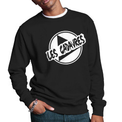 Sweat homme col rond noir Logo (Les Cadavres)