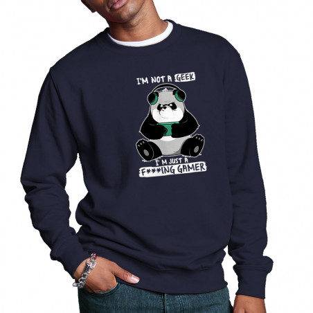 Sweat homme col rond "Panda...