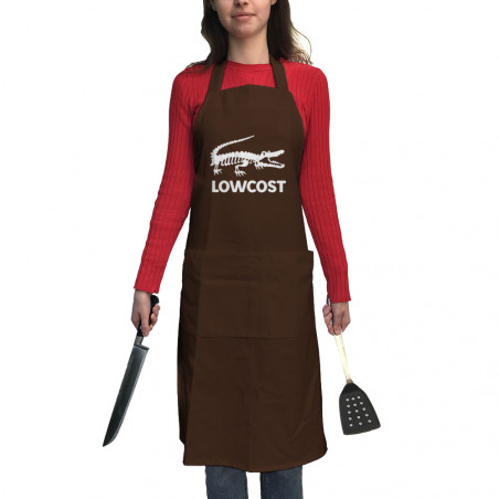 Tablier unisexe chocolat Lowcost (Mattdez,Humour)