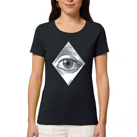T-shirt femme coton bio "Eye"