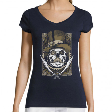 T-shirt femme col V "1837 -...