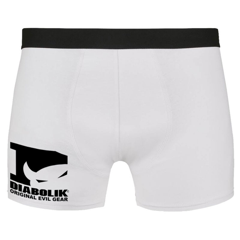 Caleçon boxer homme blanc Diabolik - D Logo (Diabolik)