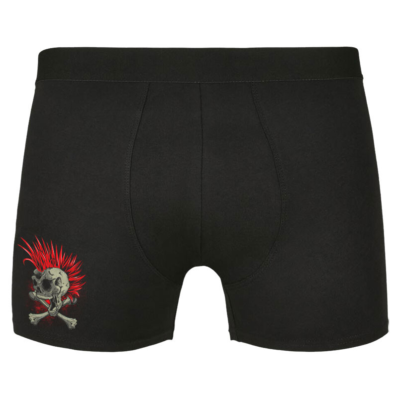 Caleçon boxer homme noir Iroskull (Simon,Têtes de morts,Rock & Punk)