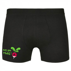 Caleçon boxer homme noir Are You Radis (Ted Boundy,Fruits & Légumes,Humour)