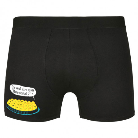 Caleçon boxer homme noir Ça veut dire quoi thermostat 7 (Ted Boundy,Animaux,Humour,Fruits & Légumes)