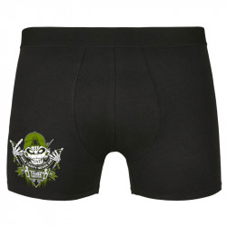 Caleçon boxer homme noir Free Party Never Die (E Cone,teufeur)