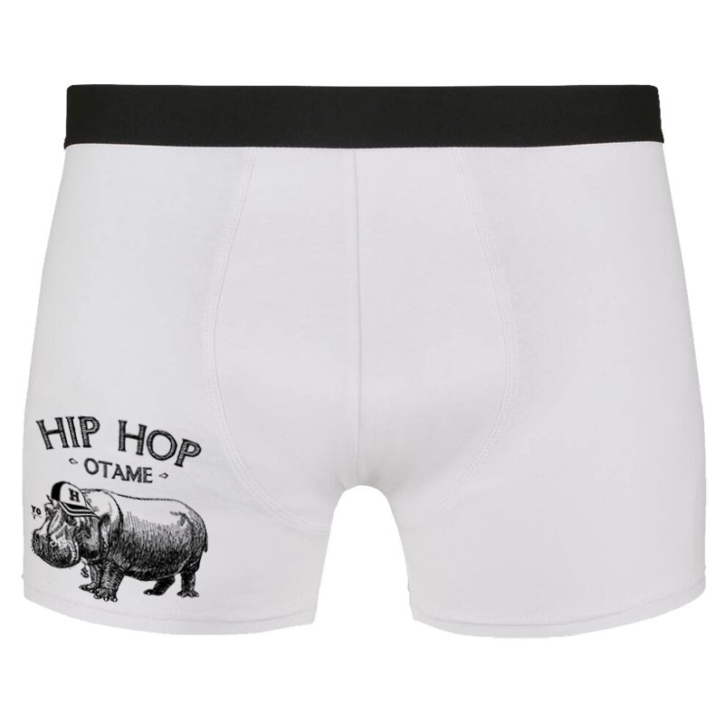 Caleçon boxer homme blanc Hip Hop Otame (Gondrax,Animaux,Humour,Les Bébêtes)