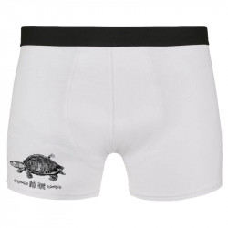 Caleçon boxer homme blanc Mobil Home (Gondrax,Animaux,Humour,Les Bébêtes)
