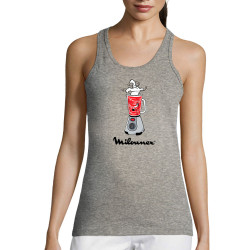 Débardeur femme gris chiné Milounex (Mattdez,Humour,Fruits & Légumes)