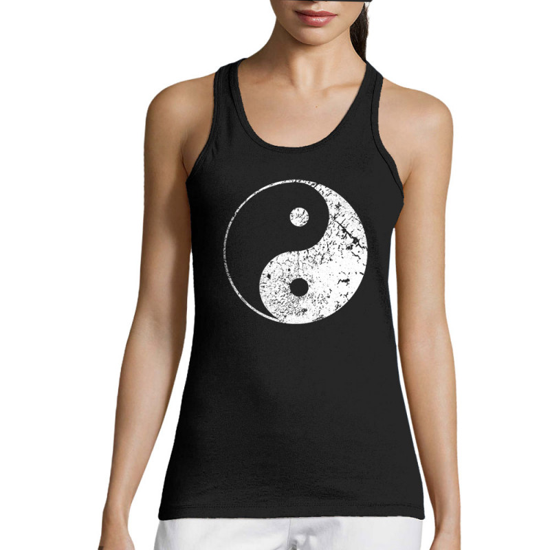 Débardeur femme noir Ying Yang (Ethnique)