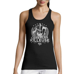 Débardeur femme noir Céréales Killeuse 2 (Gondrax,Alcool,Humour)