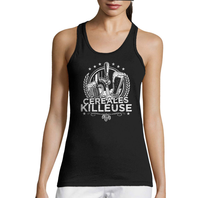 Débardeur femme noir Céréales Killeuse 2 (Gondrax,Alcool,Humour)