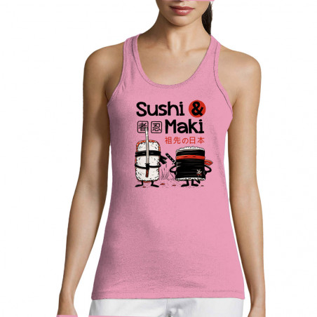 Débardeur femme "Sushi et...