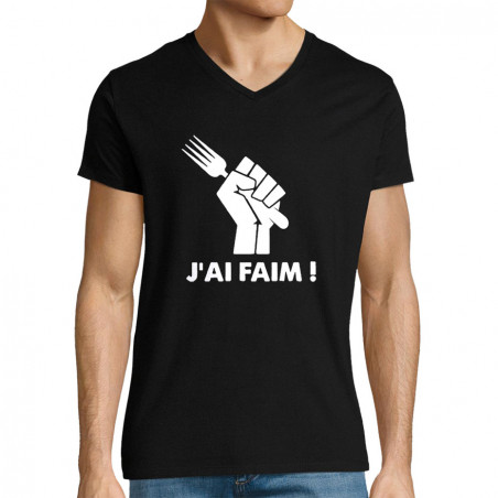 T-shirt homme col V "J'ai...