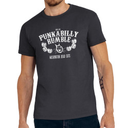 Tee-shirt homme gris souris Washington Dead Cats - Punkabilly Rumble (Washington Dead Cats)