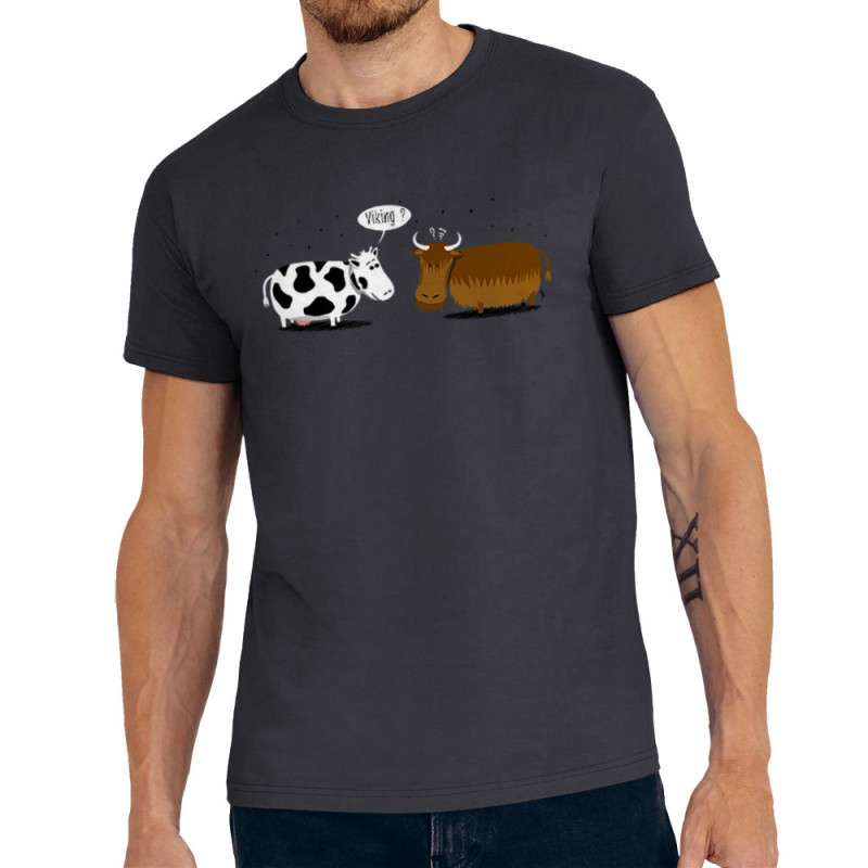 Tee-shirt homme gris souris Viking (Gondrax,Animaux,Humour)
