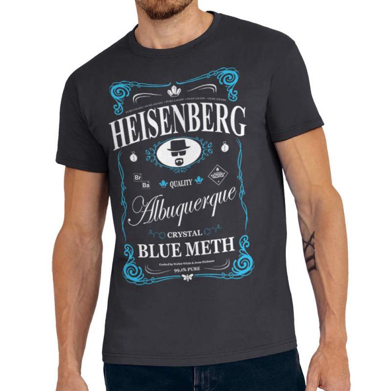Tee-shirt homme gris souris Heisenberg Pure Trade (Gondrax,Films/Séries)