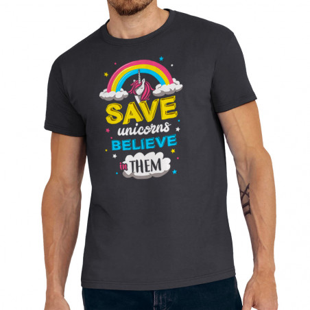 T-shirt homme "Save Unicorns"