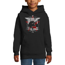 Sweat enfant à capuche noir Punk Rock (Diabolik,Rock & Punk)